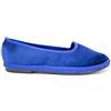 I Love Laura Friulana Donna Velluto Tinta Unita Blu Scarpe Fondo Gomma N37