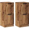 vidaXL Credenze 2 pz Legno Antico 30x30x70 cm in Legno Multistrato