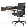 Mobili Fiver, Scrivania sospesa a muro Evolution 120x40, Noce Scuro, Made in Italy