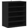 vidaXL Scarpiera Nera 60x35x70 cm in Truciolato