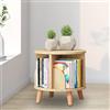 Biggittig Biblioteca girevole libreria a 360° per adulti e bambini con ripiani rotanti, adatta per balcone, soggiorno, studio, camera da letto
