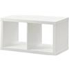 Ikea Kallax Mensola per libri, mensola da parete, divisorio, colore bianco (77 x 42 cm)
