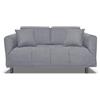 Nuvole di Sonno - Divano Letto Levis trasformabile in Letto con Materasso Comfort, Design Moderno Salvaspazio, Rivestimento Sfoderabile, 2 Cuscini in Omaggio, Made in Italy (Grigio)