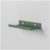 Steelnovo | Caronte, Mensola Portafoto in Metallo Verniciato, Mensola da Parete Portaoggetti, 20x3x10 cm, Colore Verde, Design Minimal e Moderno, Scaffale da Muro, Made in Italy