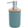 Inbagno Dispenser Sapone Acquamarina 280 ml, ABS e Legno bambù, Linea Surf