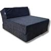 Natalia Spzoo Materasso futon pieghevole lunghezza 160 cm in diversi colori (nero)