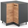 Vicco Mobile ad angolo cucina R-Line, Rovere dorato, 75.6 cm