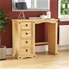 Vida Designs Marchio Amazon - Movian Tavolo da toeletta Corona, in legno di pino massiccio, 45x100x84 cm