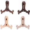 VOSAREA 4 Pz Espositore Per Cornici Cavalletto Espositore Per Lastre Cavalletto Pieghevole in Legno Cavalletti Porta Targa Espositori Per Piatti In Piedi Vintage ▾ Amanti Di Legno Manica