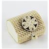 DLM Bomboniere DLM29098 (Kit 12 Pezzi) Scatolina Scatola Portaconfetti in Bambu Quadrifoglio Portafortuna bambù Confettata Segnaposto bomboniera Regalo