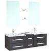 GRAFICA MA.RO S.R.L. Mobile Bagno ARREDO Bagno Completo RUBINETTI Inclusi MOD. Rome 150 CM Doppio LAVABO