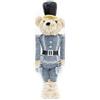INTRECCI Schiaccianoci di Natale, Altezza 55 cm, Addobbo Natalizio, Elegante, Perfetto per Decorare L'Albero e la Casa, Simbolo di Buon Augurio, Regalo Originale. Fantasia: Orso Grigio