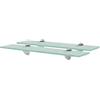 vidaXL Mensole Galleggianti 2 pz in Vetro 50x10 cm 8 mm