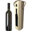 Generico Cassetta Portabottiglie in Legno, Rettangolare Verticale, Scatola per Bottiglie di Vino Champagne, per Decorare Decoupage, 35 x 11 x 10 cm