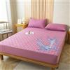 Odot Trapuntati Lenzuola Coprimaterasso con Angoli - Tinta Unita Impermeabile Extra Profondo Morbido Elastica Proteggi Coprimaterasso per Letto Singolo Matrimoniale King (Rosa Viola,90x200+28cm)