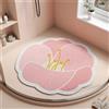 Surwin 50x50cm Tappetino Doccia Antiscivolo PVC, Forma Petalo Tappetino Doccia Luffa con Fori di Scarico Tappeto Doccia Asciugatura Rapida Morbida Tappetino da Bagno Lavabile (Fiore di Sakura)