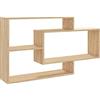 vidaXL Mensole a Muro Rovere Sonoma 104x20x58,5cm in Legno Multistrato