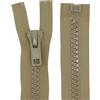 zipworld Cerniera lampo in plastica, denti grandi, 8 mm, divisibili (beige - 308, 160 cm)