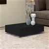 Klaar Design Tavolino Ret, tavolino da salotto, tavolino basso, tavolino da divano cm.70x40x h.18 (Antracite)
