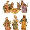 EUROMARCHI Novidea NATIVITA' STATUINE Personaggi del PRESEPE Natale 8 PZ. 10 CM EUROMARCHI