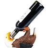 Brubaker Portabottiglie Vino Aquila Assetata - Portabottiglie Animali Ubriachi - Portabottiglie Divertente - Uccello Figurina Deco Dipinto a Mano Accessori Bar Vino - Regalo Vino