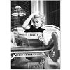 JYWDZSH Stampa su Tela Quadro su Tela Star del Cinema Foto in Bianco E Nero Foto E Stampe Nordiche Immagini da Parete per Soggiorno Salotto, 21X30 Cm Senza Cornice