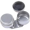 HAPINARY Contenitore per Colori in Acciaio Inossidabile per Pittura a Olio, Doppio Dispenser per Olio con Coperchio e Clip, per Pennelli
