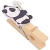 MAGICLULU 50pezzi Mollette in Forma di Panda con Foglie di bambù di Clip Portafoto in Mollette Forma di Animato Camera da