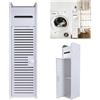 HSHa Armadietti alti da bagno a 3 livelli, in PVC, con ripiano, organizer per armadio da bagno, 16 x 17 x 81 cm