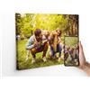REGALOCREATIVO Tela Personalizzata con la Tua Foto (100 x 70 cm) Stampa su Tela con Telaio da 17 mm, Disponibile in Vari Formati Grandi e Piccoli