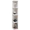 VCM 902065 Honsa-Stand Scaffale ad Angolo CD/Dvd, Bianco