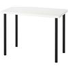 IKEA ADILS/LINNMON Tavolo, 100x60 cm, Bianco/Nero