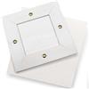 hobbymio.it Sottopentola in Legno Bianco con Tela Aida da ricamare a Punto Croce, finestrella 15x15