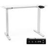 Duronic TM12 WE Telaio per scrivania elettrico - Altezza regolabile 71-116 cm - Postazione di lavoro ergonomica - Funzione memoria - 2 Livelli - Meccanismo singolo di sollevamento - Bianco