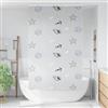 Generico Tenda a Rullo Doccia con Cassonetto 130x240cm Larghezza Tessuto,Trattamenti per finestre,Tende alla veneziana-4015015