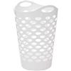 5 five simply smart 5five - Cesta de Ropa Flexible de 60 l, Blanca - Orificios de ventilación - Ligera - Asas ergonómicas para facilitar su transporte - Cesta de almacenamiento blanda