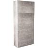 milani home - scarpiera 4 ante a ribalta cm 59x25x140 h Colore: Cemento