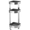 IKEA BROGRUND - Scaffale angolare da parete, 19 x 58 cm, in acciaio inox