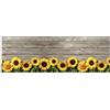 PENSIERI DELICATI Passatoia 52x150 cm, Realizzata in Cotone e PVC, Made in Italy, Passatoia Lavabile In Lavatrice A 40°, Fantasia Girasole