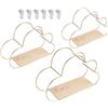 Generic Mensola sospesa moderna a forma di, organizer per camera da letto, soggiorno, cucina, elegante scaffale da parete per decorazione domestica, 3