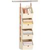 Generic Organizer da appendere alla porta, organizer a 4 ripiani, per riporre vestiti, per proprietari di appartamenti, camere da, dormitorio, asilo, ufficio, garage, ripostiglio, scarpe, borse,