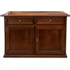 Mar.c.a. Design - Credenza Arte Povera 2 Ante 2 Cassetti in Legno 105x42x85 cm - Madia Legno Made in Italy