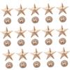 LIFKOME 50 Pezzi Borchie a Stella in Lega Oro per Fai da Te, Rivetti Punk per Scarpe e Cinture, Facili da Installare per Decorazioni Artigianali Creative