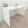 Henor Scrivania In Legno 115 x 80 x 75 cm Tavolo Da Computer E Studio Con Piedini Livellatori Per Ufficio O Cameretta Bianco