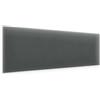 murando - Testiera Letto Singolo Imbottita - Rettangolo - Velluto Qualità - Antimacchia - 15x90 cm 1 Pezzo - Pannelli Decorativi per Pareti - Pannello Imbottito per Camera da Letto - Minimal - Grafite