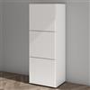 Mai & Mai Scarpiera Portascarpe 45x36x120cm, Porta Scarpe Armadio Scaffale Portascarpe 3 Ante + 6 Scomparti per Ingresso Soggiorno, Camera da Letto Schuhschrank02, Bianco opaco