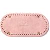XUMKFJRE Fondo ovale da 12*25 cm for borsa lavorata a maglia, base in pelle PU, accessori fatti a mano, fai te, uncinetto, intrecciata per Sacchetto A Maglia, Borsa A Tracolla Fai Da Te(Pink 2,25-12cm)