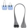 Generico Manici Borsa,Manici per Borse Uncinetto,Manici per Borse Lunghi Corti Sottili Manici in Pelle PU tracolle per O Bag Manici per Borse da Tenere a Mano per la Realizzazione (Grigio, 86CM)