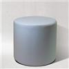 AM DESIGN Pouf POUFF Puff PUF Tondo Arredamento Eco-Pelle POGGIAPIEDI Design Made in Italy (Grigio Chiaro)
