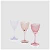 EDG - Enzo De Gasperi Portacandela Tulipano in Vetro Satinato D8.5xH19 cm 3 Varianti (1pz) Rosa Malva